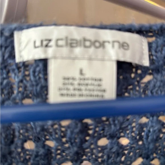 Liz Claiborne Women's Blue Sweater - Picture 2 of 4